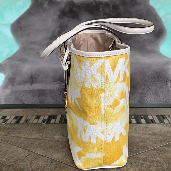 MICHAEL KORS MEDIUM SHIBORI PRINT LOGO TOTE BAG - Picture 3 of 16